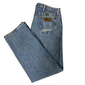 Wrangler 47MWZ Premium Performance Cowboy Cut Regular Fit Jeans Mens 38x30 Blue